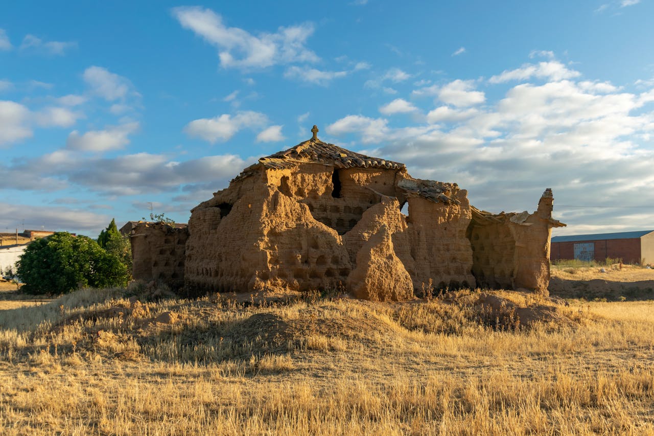 team-01 Explore the historic ruins in the rural landscapes of La Unión de Campos, Spain.